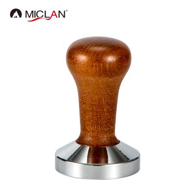 China Customized Sustainable Size Metal Wooden Hand Coffee Tamper for sale