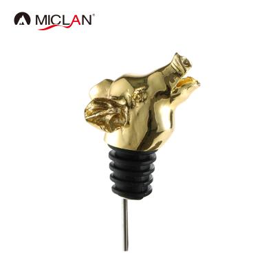 China Sustainable 304 Stainless Steel Hog Shaped Bar Tools Wine Stopper for sale