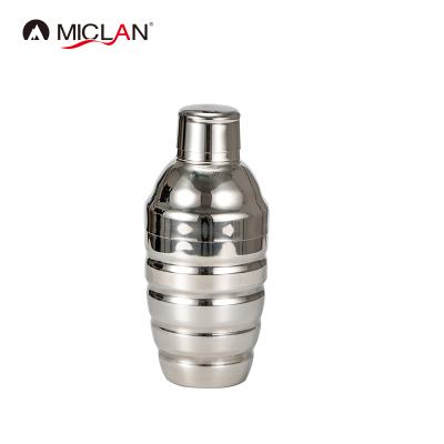 China Viable Metal Bottle Protein Mixer Spiral Cocktail Shaker for sale