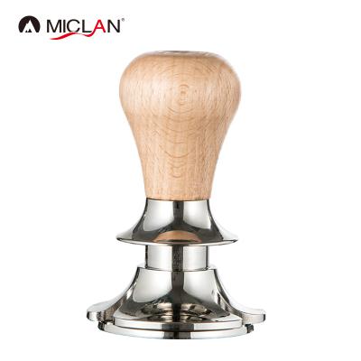 China Sustainable Coffee Tamper Coffee Tool Tamper With Wooden Handle for sale