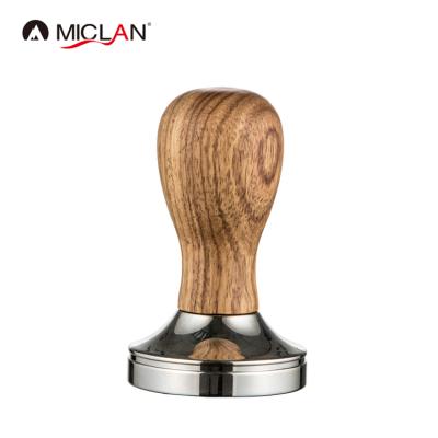 China Sustainable Coffee Tamper With Beech Handle Coffee Tool for sale