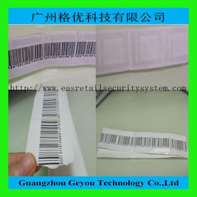 China Supermarket Alarm 8.2MHz RF Soft Label , 41 x 35mm EAS Sticker Tag for sale