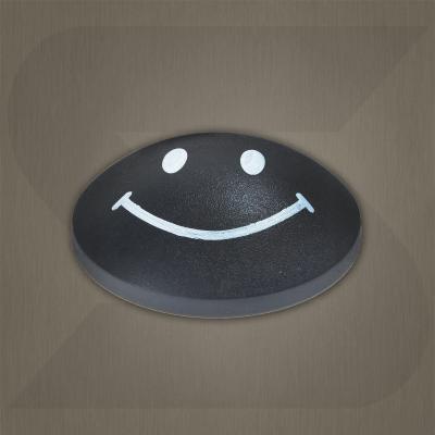 China RF 8.2MHz Smile Face EAS Hard Tag White Black Color for sale