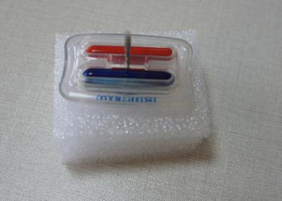 China Long 2 Pipe transparent EAS RF Ink Tag For clothing shop retail , anti - shoplifer for sale