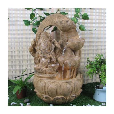 China Artificial Ornaments Feng Shui Water Fountain Garden/Office/Indoor Outdoor Decoration Polyresin Resin Small In Living Room for sale