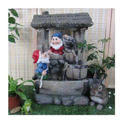 China Garden/Office/Indoor Outdoor Decoration Custom Design Home Dog Cat Drinking Water Fountain Desktop Waterfalls for sale