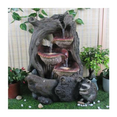 China Garden/office/decoration factory wholesale price indoor outdoor ceramic indoor water fountain with led light for sale