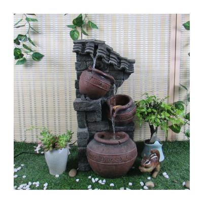 China Waterfall Feng Shui Gift Water Fountain of Zen Pagoda Tabletop Home Decor Garden/Office/Indoor Outdoor Decoration New Mini Indoor for sale