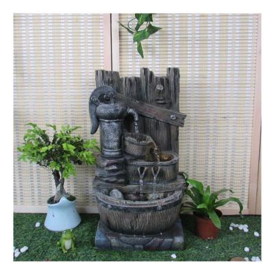 China Outdoor Garden/Office Water Fountain/Decoration Floor Garden Water Fountain Indoor Outdoor Water Feature Polyresin Resin For Dogs Indoors for sale