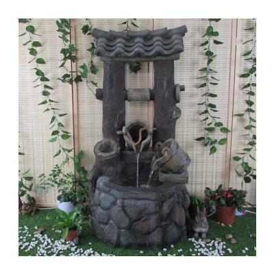 China Indoor Metal Rose Relaxation Tabletop Waterfall Fountain of 3-Tiers Decoration Garden Desk/Office/Indoor Outdoor Decoration for sale