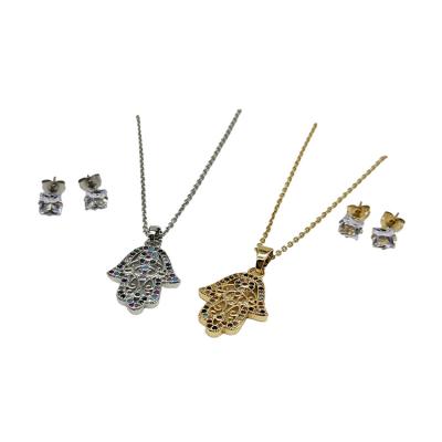 China New CLASSIC Style Stainless Steel Jewelry Necklace Set For Women for sale