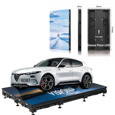 China Indoor P2.97 interactive Floor LED Screen for Dance HD High Quality Full Color Indoor Nova Customized Die-casting Aluminum for sale