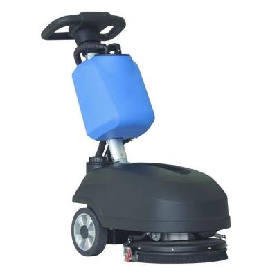 China Hotels Mini Hand Push Cordless Floor Scrubber Floor Washing Cleaning Machine For Home Supermarket for sale