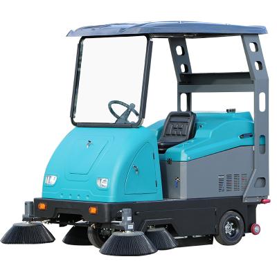 China Hotels Hot Sale Silent Durable Ride On Road Sweeper 180L Sweeper Machine Floor Sweepers For Airport School for sale