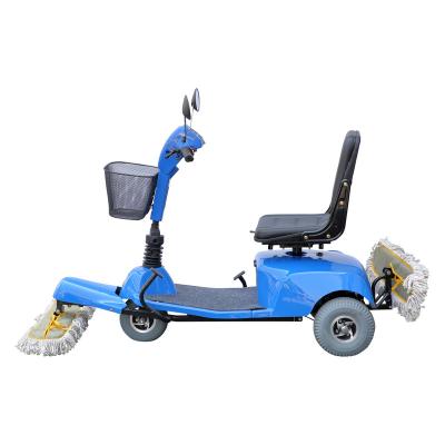 China Hotels Electric Floor Cleaning Mobility Scooter With Pushing Driving Mop Dust Cart for sale