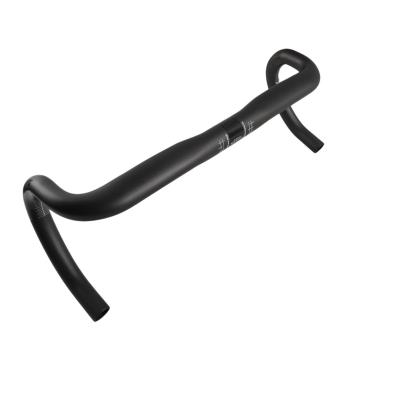 China Lightweight Road Black Bike Handlebars For 31.8mm 400/420/440mm Carbon Fiber Road Handlebars for sale