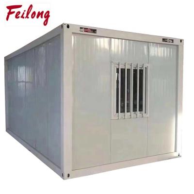 China 100% Lightweight Wateproof Soundproof Yantai Feilong cabin prefabricated flat pack house for sale