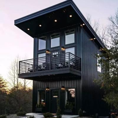 China Transitional Japan prefab house prefabricated shipping container prefab houses container home 4 Bedroom Fast Food Container House for sale