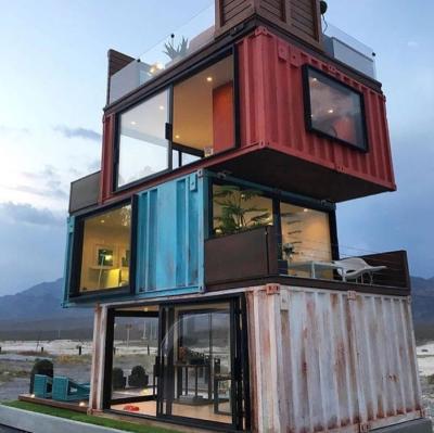 China Modern luxury fabricated living container house portable house for sale