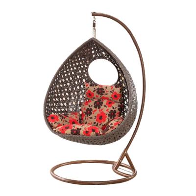 China Modern Hanging Wicker Standing Basket Chair Ppatio Egg Chair for sale