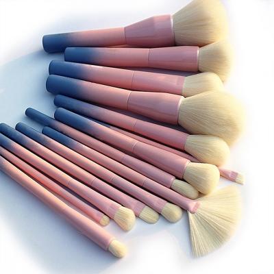 China Angular Blush Hot Selling Makeup Tools High Quality Professional Makeup Brush Rainbow Candy Soft Makeup Brush for sale