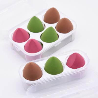 China Soft Egg Box Beauty Egg Non Powder Powder Puff Foundation Makeup Egg Sponge Tool Super Soft Beauty Tool Kit for sale