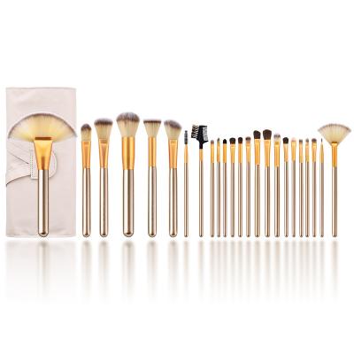 China Angular Blush Factory Wholesale Price Custom Logo Private Label Fashion 24pcs Makeup Brush Set Hot Selling Foundation Lip Brush for sale