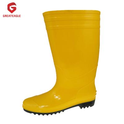 China Construction Worker Safety Rain Factory Anti-Slip Hot Selling PVC Boots Shoes for sale