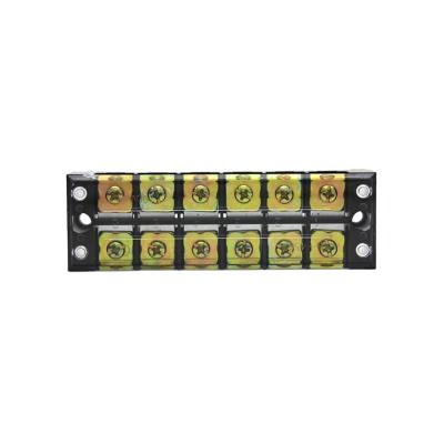 China Wire Connecting TB-4506 Fixed Terminal Block Strip 45A 6Pin Terminal Block Series Double Row Screw Terminal Blocks 600V for sale