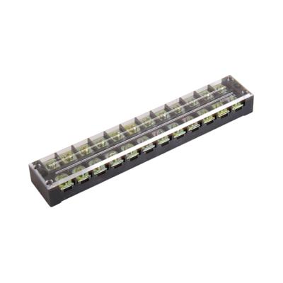 China Wire Connecting TB-4512 Fixed Terminal Strip 45A 12Pin Terminal Block Series Dual Row Screw Terminal Blocks 600V for sale