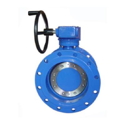 China General Resilient Seated Double Flanged Eccentric Butterfly Valve , BS En593 for sale