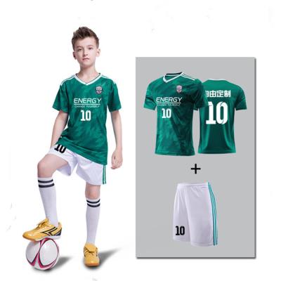 China Quick-Drying Factory Manufacturer Kids Soccer Suits Boys Customized Primary School Soccer Training Sport Wear Girls Soccer Uniforms for sale