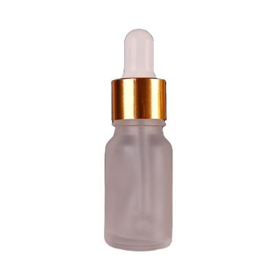 China 5ml 10ml 15ml 20ml 30ml 50ml 100ml high quality cosmetic matte transparent color essential bottle with aluminum dropper cap for sale