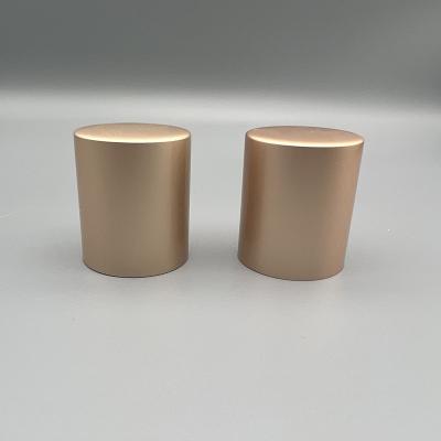 China 24/410 matte gold color non-refillable high quality aluminum screw cap for cosmetic skin care packaging for sale