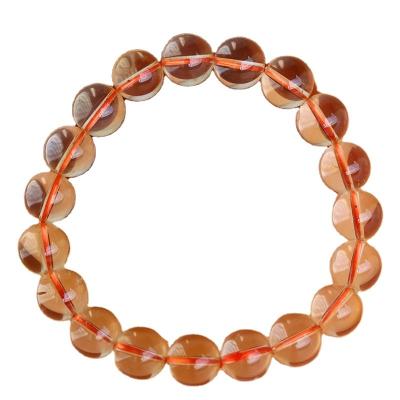 China Wholesale Natural Crystal Jewelry round bead citrine loose bracelet for sale