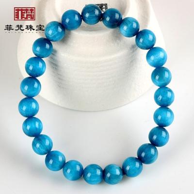 China Feifan Crystal round bead bracelet is pure natural and good quality apatite bracelet for sale