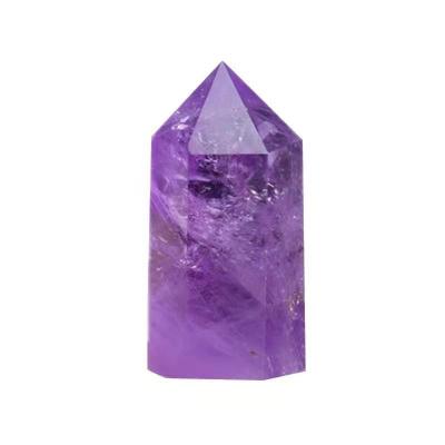 China Crystal Hot Selling Amethyst Amethyst Pillar Amethyst Pillar Amethyst Single Prism Crystal Raw Stone Grinding Wholesale for sale