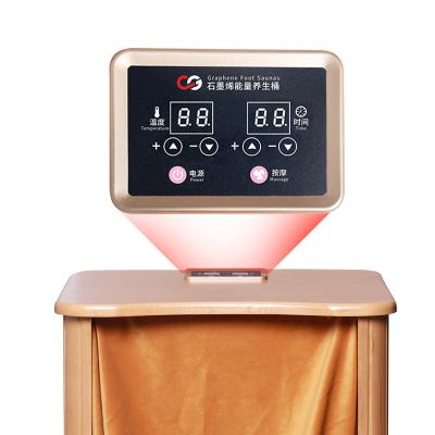 China With Transom Windows One Person Home Foot Sauna Hemlock Foot Massage Sauna Far Infrared Far Infrared Dry Sauna for sale