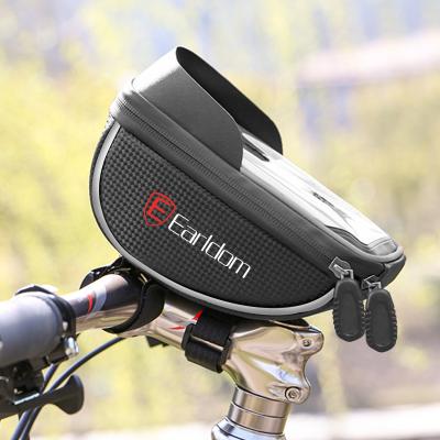 China 360 Degree Rotatable Anti-theft Waterproof Pouch Mount Bag Phone Bag Handlebar Bike Frame Recycling Transparent Touchable Case for sale