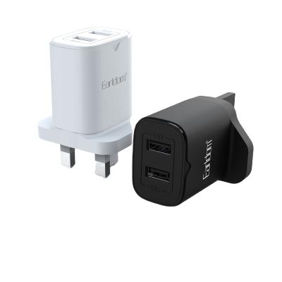 China Quick Charging Adapter Count Title UK USB Charger Wall USB Charger with 2.1A Fast Charging Travel Wall Power Adapter Fast Charger Dual USB Cable for sale