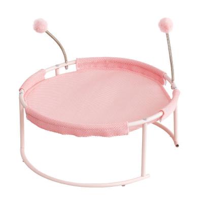 China Hot Selling Strong And Durable Stainless Steel Breathable Cat Bed House Elevated Mesh Design Foldable Elevated Dog Bed Cradle for sale