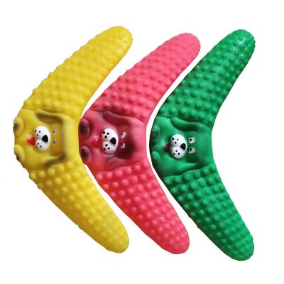 China Stocked Hot Sale Dog Chew Toys Rubber Toys Teeth Cleaning Bite Resistant Grinding Darts Outdoor Interactive Training Toys for sale