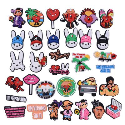 China Puerto Rico Singer 50pcs/bag Bunny Bad Bunny Brutal DIY Sticker Shoe Buckle Graffiti Sticker For Luggage Thermos Mug Waterproof Stickers for sale