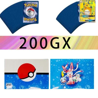 China Entertainment 200Vmax/box Pokemoned Flash Sort Box Monster Cards Anime Character Series Pokemon Flash Cards for sale