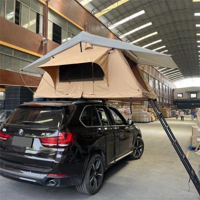 China Straight Bracing Type Light Weight Hard Shell Waterproof 4wd ABS Offroad Motorhome Roof Tent for sale