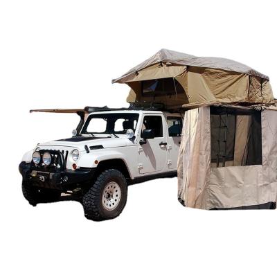 China Extended Type Extended Type Cheapest Aluminum 3-4 Person Shell Car Soft Roof Top Tent For Camping for sale