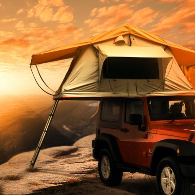 China Easy install 2 or 3 person outdoor waterproof soft car roof soft cover camping tent roof top tent for sale