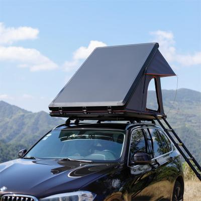 China Diagonal Tying Type New Design Polyester Ripstop Poly Cotton Pop Up Portable Roof Top Vehicle Tent Car Tent for sale