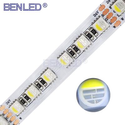 China Hotel LED Strip 5050 120leds/m RGBWW RGBW 12V 24V RGB+Warm LED Strip White Flexible LED Strip Light Travel for sale