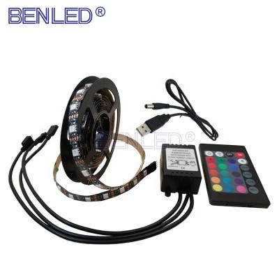 China Hotel USB Premium SMD5050 2835 3528 IP20 IP65 IP67 IP68 RGB 60leds LED 5V changeable flexible strip for sale